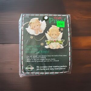 Dimensions Holly Angel Pins Kit 61520 Angel Babies 1995 Resin Sealed Vintage‎